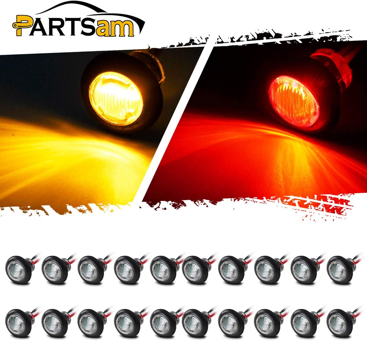 квадратный водонепроницаемый светодиодный рабочий фонарь, светодиодный боковой фонарь горячей продажи, светодиодный боковой габаритный фонарь 12 В, светодиодный боковой габаритный фонарь для грузовика, светодиодный боковой габаритный фонарь 3/4 дюйма