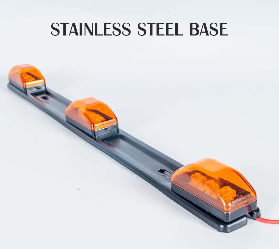Красный габаритный светодиодный габаритный фонарь, светодиодный габаритный фонарь ID BAR, светодиодный габаритный фонарь из нержавеющей стали, светодиодный габаритный фонарь красного габаритного размера ID BAR, красный габаритный фонарь из нержавеющей стали