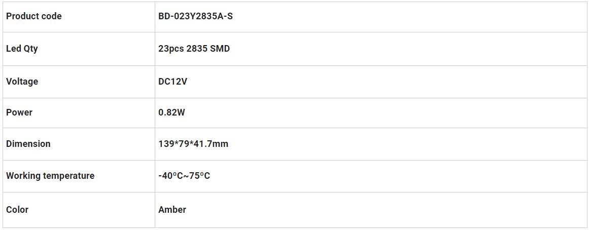 Dodge Cab Marker Lights BD-023Y2835A-S