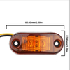 Овальный 2,5-дюймовый габаритный фонарь для прицепа Светодиодные боковые габаритные огни для автомобиля