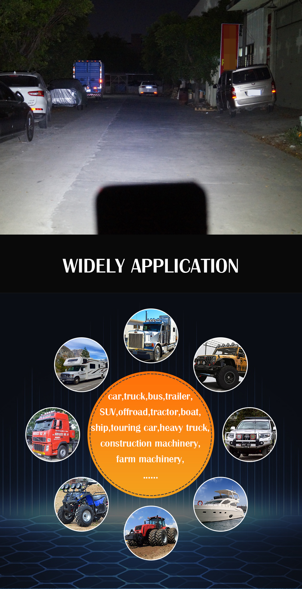 Автомобильная 48W*2 Светодиодный квадратный свет для грузовиков