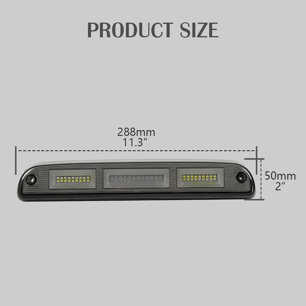 F250 Custom Stud Led Третий тормозный свет для грузовика