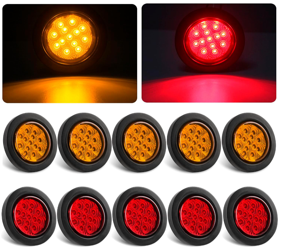 Светодиодный боковой габаритный фонарь 12 В, водонепроницаемый светодиодный боковой габаритный фонарь, водонепроницаемый светодиодный боковой габаритный фонарь, водонепроницаемый 2,5-дюймовый светодиодный боковой габаритный фонарь, светодиодный боковой габаритный фонарь 12 В постоянного тока для автомобиля