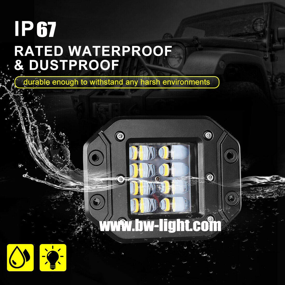 Высокая интенсивность Spot Led Work Light для Jeep