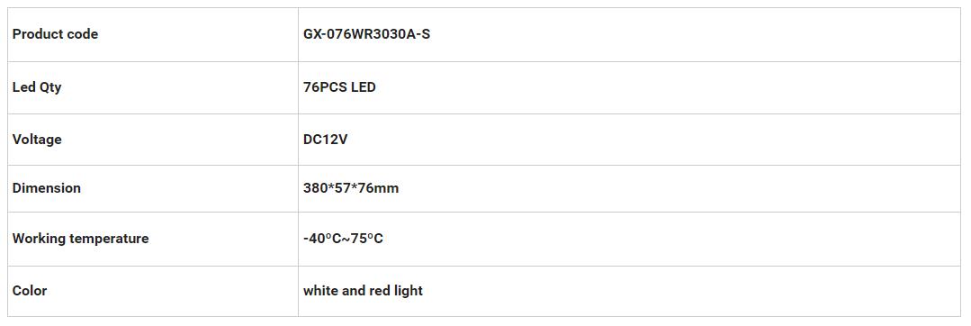 2009-2017 Dodge 3-й Lights GX-076WR3030A-S