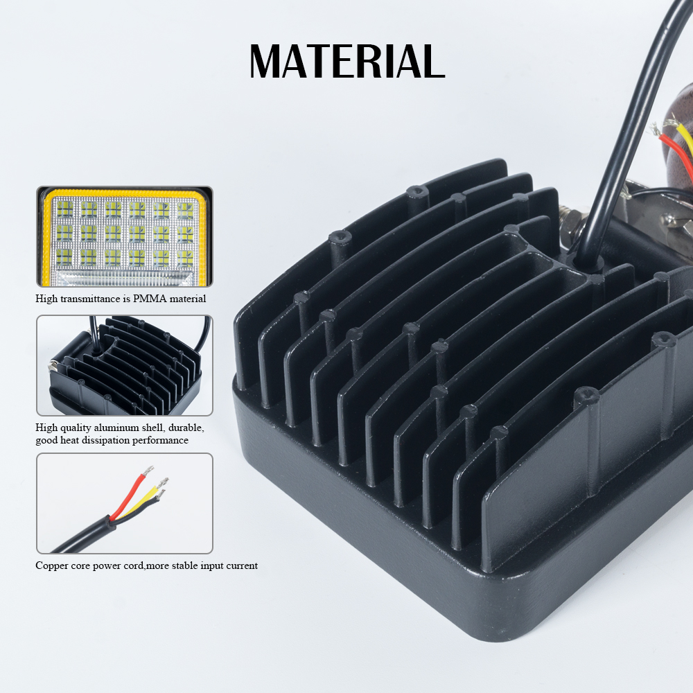 Квадратный 48W Светодиодный рабочий свет для авто из производителя Китая 