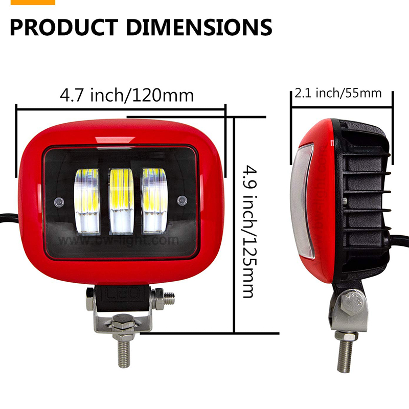 30W Cree Chip Red LED Work Light Bar для квадроциклов