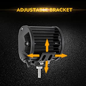 Светодиодный 4 -дюймовый квадратный 120 Вт. Рабочий свет 