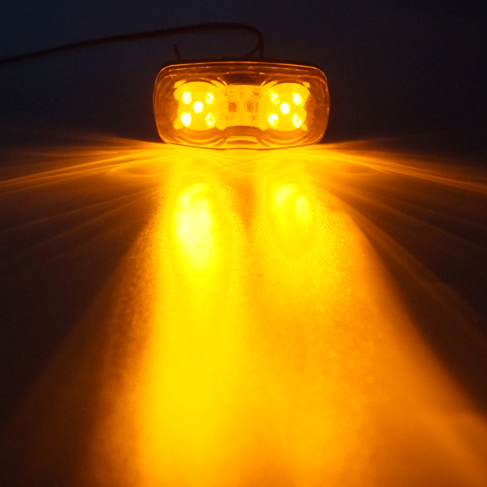 Автомобильный желтый светодиодный боковой габаритный фонарь для автомобилей