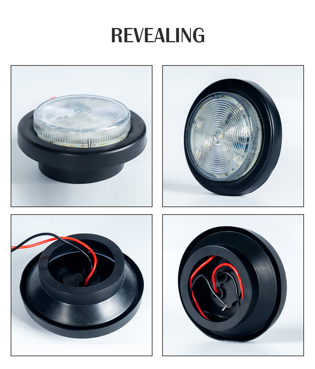 Водонепроницаемые светодиодные боковые маркерные светильники, круглые светодиодные боковые маркерные огни, светодиодные маркерные светильники прицепа, водонепроницаемые круглые светодиодные боковые огни, водонепроницаемые светодиодные светодиодные маркерные светильники прицепа