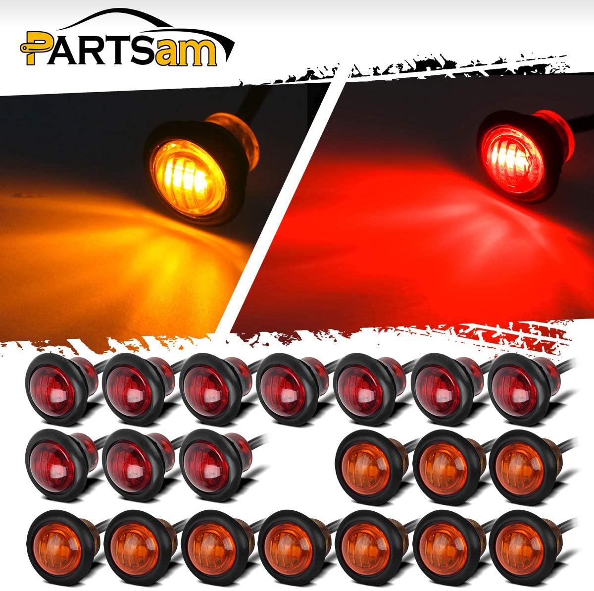 Светодиодный рабочий фонарь мощностью 27 Вт, квадратный водонепроницаемый светодиодный рабочий фонарь, светодиодная автомобильная лампа синего цвета T10, внутренняя светодиодная автомобильная лампа синего цвета, боковой светодиодный габаритный фонарь 3/4 дюйма