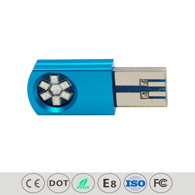 T10 Blue Color Интерьер светодиодной автомобильной лампочка