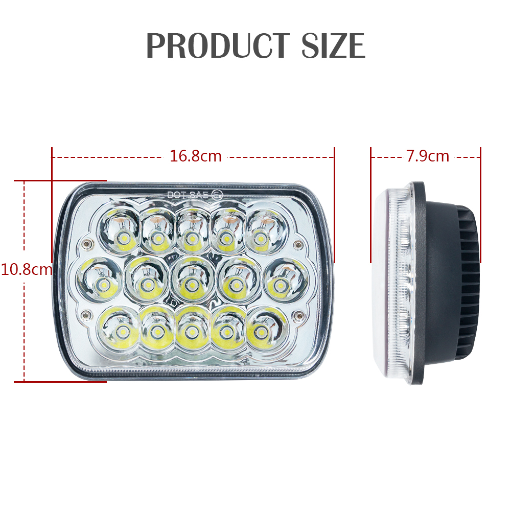 квадратный 45W Led Work Light для грузовиков