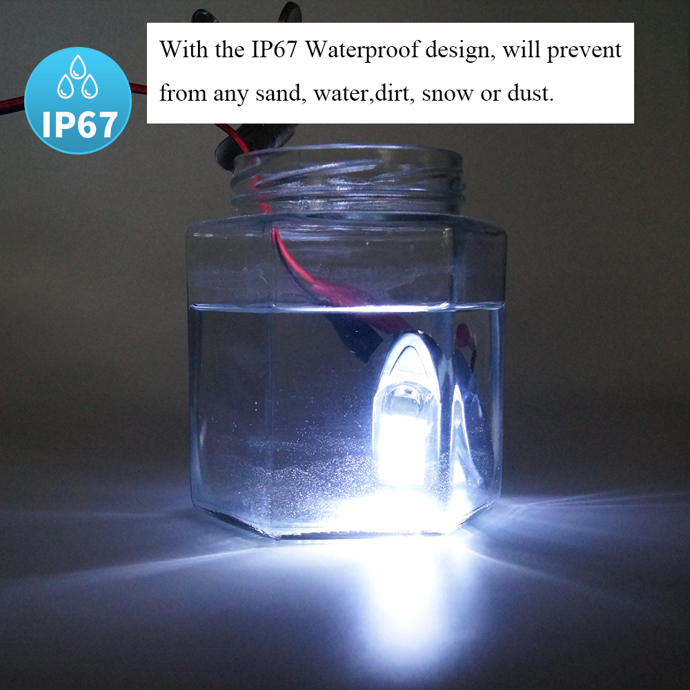 Белый мини -светодиодный маркер лампа хромированная рамка для турки для Turck