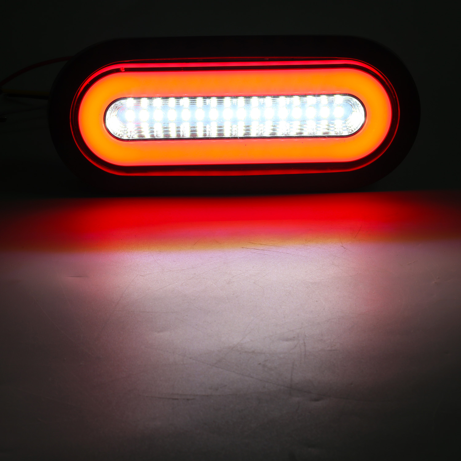 Квадратный водонепроницаемый светодиодный хвостовой свет, светодиодный хвостовой свет для грузовика, 48 Вт светодиодный хвостовой свет, светодиодный хвостовой свет горячих