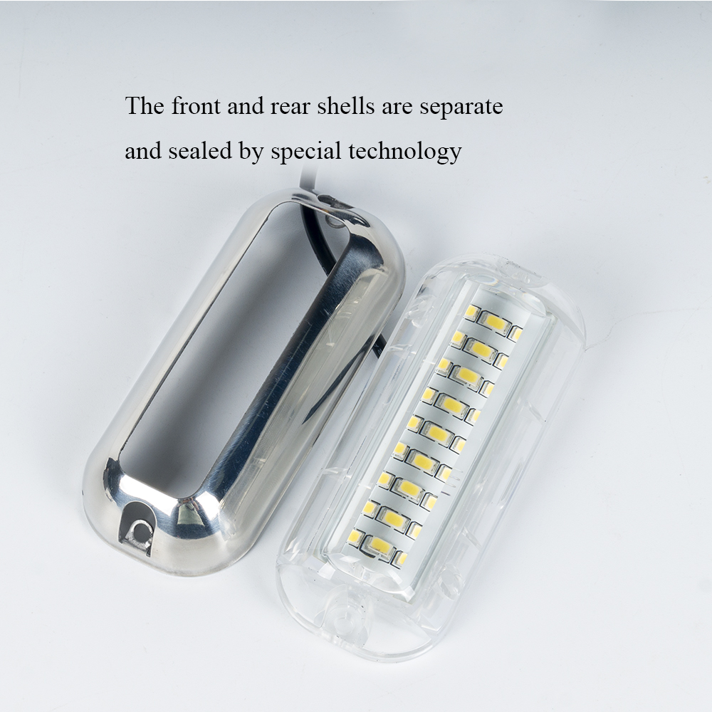 Лодочные фонари с беспроводным питанием от батареи, водонепроницаемый морской светодиодный фонарь для палубного освещения, любезно предоставленное внутреннее освещение, водонепроницаемые морские лодочные фонари, светодиодное освещение корабля