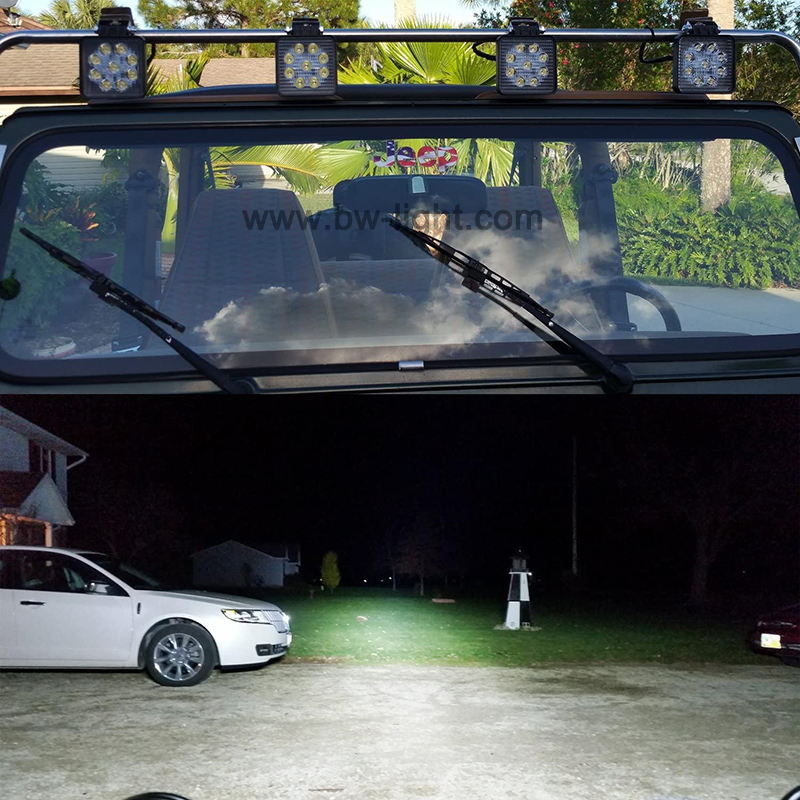 27 -ватт -квадратный водонепроницаемый светодиодный свет для грузовика
