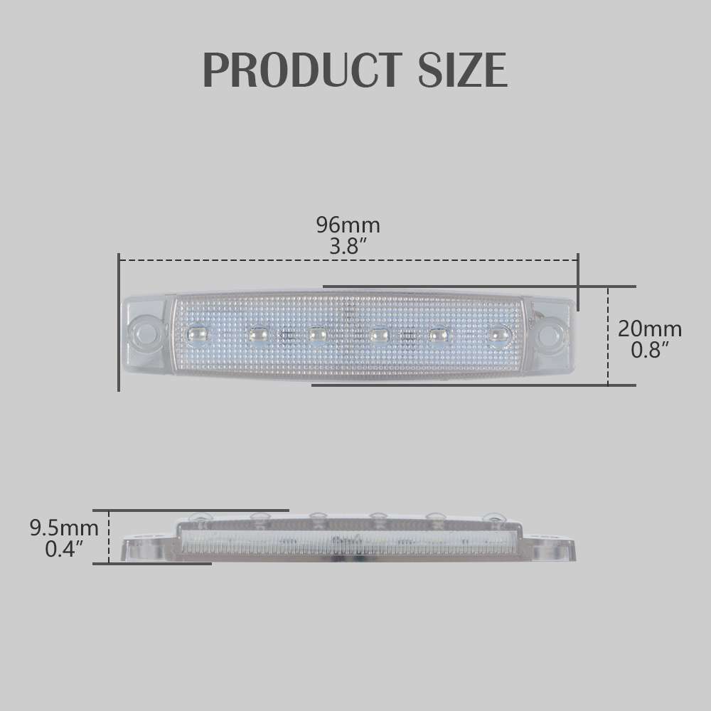  3.8 "дюйм- синий светодиодный морской маркер